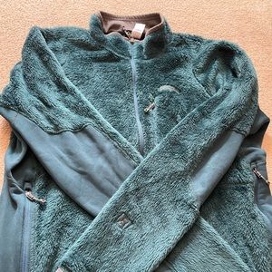 Patagonia zip up green fleece
